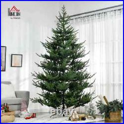 9ft Artificial Christmas Tree, 1939 Realistic Branches, Steel Base, Green