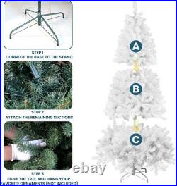 9ft Artificial White Christmas Tree Unlit Spruce Xmas Tree with 1910 Branch Tips 9ft Artificial White Christmas Tree Unlit Spruce Xmas Tree with 1910 Branch Tips