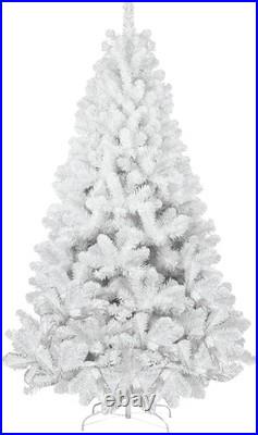 9ft Artificial White Christmas Tree Unlit Spruce Xmas Tree with 1910 Branch Tips 9ft Artificial White Christmas Tree Unlit Spruce Xmas Tree with 1910 Branch Tips