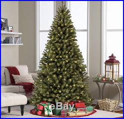 9ft Christmas Tree Artificial Pre Lit 900 Lights with Stand Spruce Xmas Decor