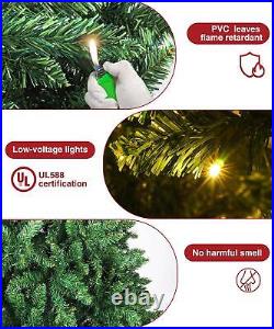 9ft Christmas Tree with lights Artificial Holiday Xmas Tree Pre-lit Pine Trees 9ft Christmas Tree with lights Artificial Holiday Xmas Tree Pre-lit Pine Trees
