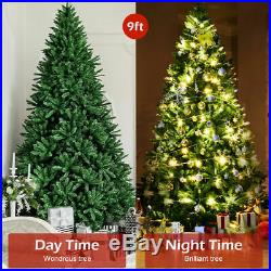 9ft Decor Artificial Christmas Tree Unlit Douglas Full Fir Tree with 3594 Tips