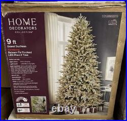 9ft Flocked Grand Duchess Artificial Christmas Tree Holiday Decoration White