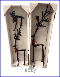ALDI Merry Moments Black Metal Reindeer Set of 3 -Pottery Barn Dupe 2025 Decor
