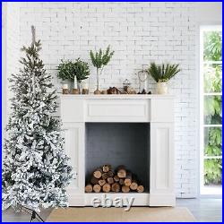 ALEKO Artificial Flocked Spruce Holiday Christmas Tree Snow Dusted 7 Foot