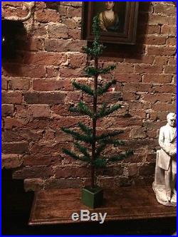 ANTIQUE VINTAGE 36 TALL GOOSE FEATHER CHRISTMAS TREE