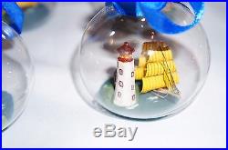 AUTHENTIC MODELS sailing ships in bottle Christmas Tree ornaments LOT OF 18