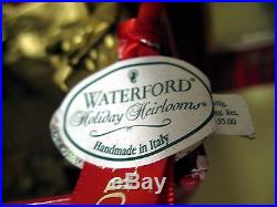 A 1996 WATERFORD HOLIDAY HEIRLOOM LTD EDITION GLITTERED MERRY CHRISTMAS ORNAMENT