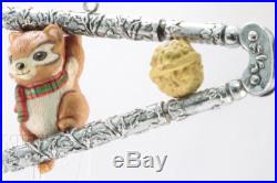 A Chipmunk Holiday Christmas Ornament with Nutcracker Funny Humor Enesco 1988