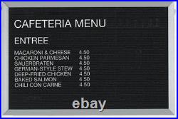 Aarco Open Faced Aluminum Frame, Black Felt Changeable Letter Board 24Hx36W