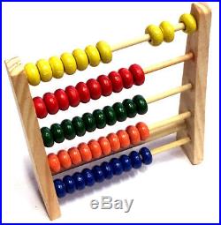 Abacus Bead Education Toy Maths Kids Traditional Wood Learn Aid Practice Count