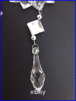 Acrylic crystal drop flower ornaments Raz Imports Brand New