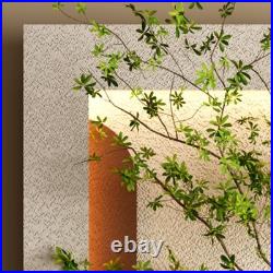 Adjustable 3-Color LED Sandstone Wall Decor with Simulated Green Plants 3D