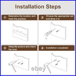 Adjustable 3-Color LED Sandstone Wall Decor with Simulated Green Plants 3D