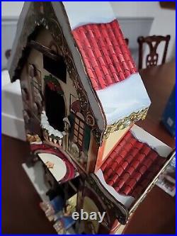 Advent Calendar 24 Doors Wooden Victorian House With Original Box/Foam-Costco