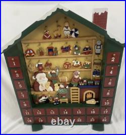 Advent Calendar Santa's Workshop Wood Compartment Costco Kirkland COMPLETE SET