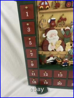 Advent Calendar Santa's Workshop Wood Compartment Costco Kirkland COMPLETE SET