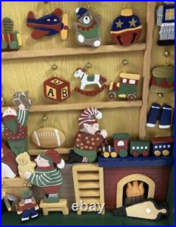 Advent Calendar Santa's Workshop Wood Compartment Costco Kirkland COMPLETE SET
