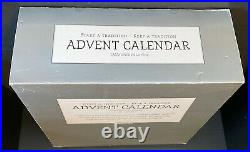 Advent Christmas Calendar Rare Vintage Solid Wood Restoration Hardware 25 Doors