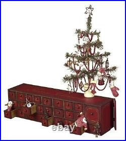 Advent Countdown Chest new in box Primitives by Kathy