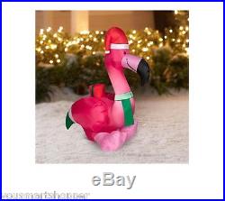 Airblown Inflatable 3.5' Flamingo Christmas Prop Outdoor Yard Decor Holiday NEW