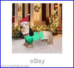 Airblown Inflatable 5' Dachshund Christmas Prop Outdoor Yard Decor Holiday NEW