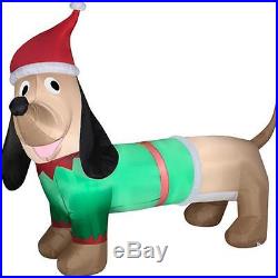 Airblown Inflatable 5' Dachshund Christmas Prop Outdoor Yard Decor Holiday NEW