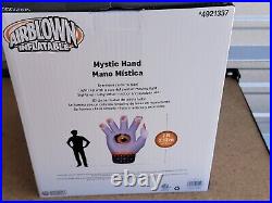Airblown Inflatable Mystic Hand Animated 7′ Eye Moves Lights Up New Halloween