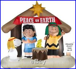 Airblown Inflatable Peanuts Nativity Scene Christmas Decor Home Outdoor Display