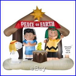 Airblown Inflatable Peanuts Nativity Scene Christmas Decor Home Outdoor Display