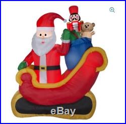 Airblown Inflatable Santa Sleigh with Gifts Scene 7.5ft tall by Gemmy Industries