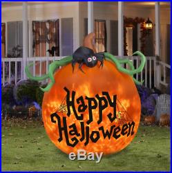Airblown Kaleidoscope Halloween Lighted Pumpkin Inflatable Outdoor Decor Yard