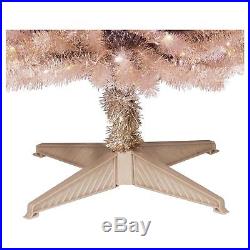 Alberta Spruce Rose Gold Slim 6ft Prelit Artificial Christmas Holiday Tree