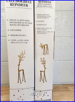 Aldi Merry Moments Sculpted Reindeer Gold Set of 3 FREE SHIPPING Aldi Merry Moments Sculpted Reindeer Gold Set of 3 FREE SHIPPING