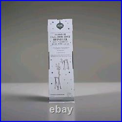 Aldi Merry Moments Sculpted Reindeer Silver Set of 5 (Pottery Barn Dupe) New