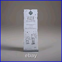Aldi Merry Moments Sculpted Reindeer Silver Set of 5 (Pottery Barn Dupe) New