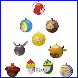 Alessi Set of 10 Christmas Baubles