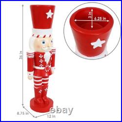 Alfonso the Noble Indoor and Outdoor Nutcracker Statue 36 in by Sunnydaze