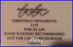 American Atelier-discontinued dinnerware set 5219 Christmas Ornaments