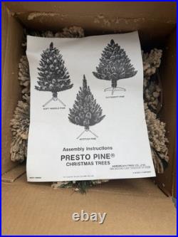 American Pines Presto Flame Retardant Christmas Flocking Outsweep Pine New 3ft