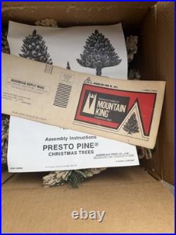 American Pines Presto Flame Retardant Christmas Flocking Outsweep Pine New 3ft