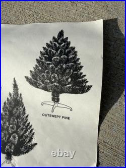 American Pines Presto Flame Retardant Christmas Flocking Outsweep Pine New 3ft