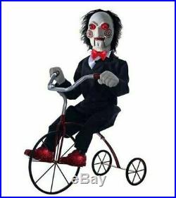 Animated Jigsaw Billy the Puppet Tricycle Trike Moves Lights Up Motion Sensor