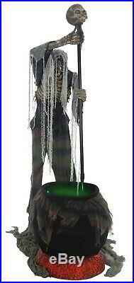 Animated Scary TALKING CAULDRON CREEPER Ghoul Demon Zombie Halloween Horror Prop