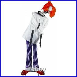 Animated Straight-Jacket Clown Prop Decoration Adult Halloween