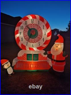Animatedchristmascountdownclockinflatable8’11santahuge – Christmas ...