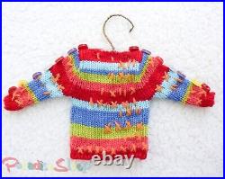 Anthropologie 2007 VINTAGE Christmas Holiday Hand-made Dresses Ornaments