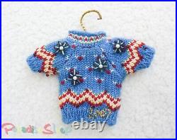 Anthropologie 2007 VINTAGE Christmas Holiday Hand-made Dresses Ornaments