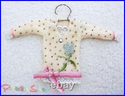 Anthropologie 2007 VINTAGE Christmas Holiday Hand-made Dresses Ornaments