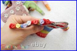 Anthropologie 2007 VINTAGE Christmas Holiday Hand-made Dresses Ornaments